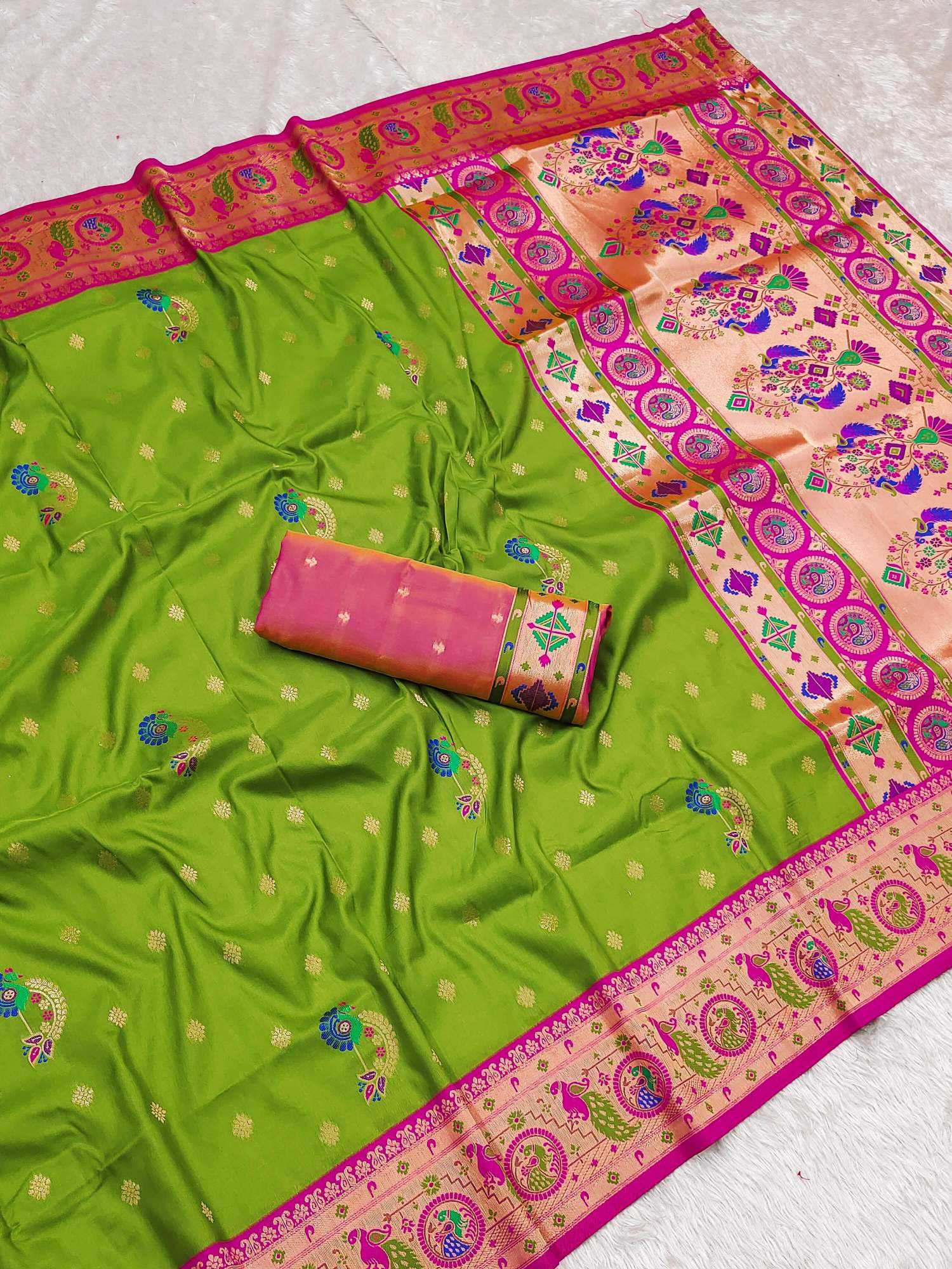 YNF Wholesale Paithani Silk Paithani Sarees KESH604 GOLD ZARI | Surat Manufacturer