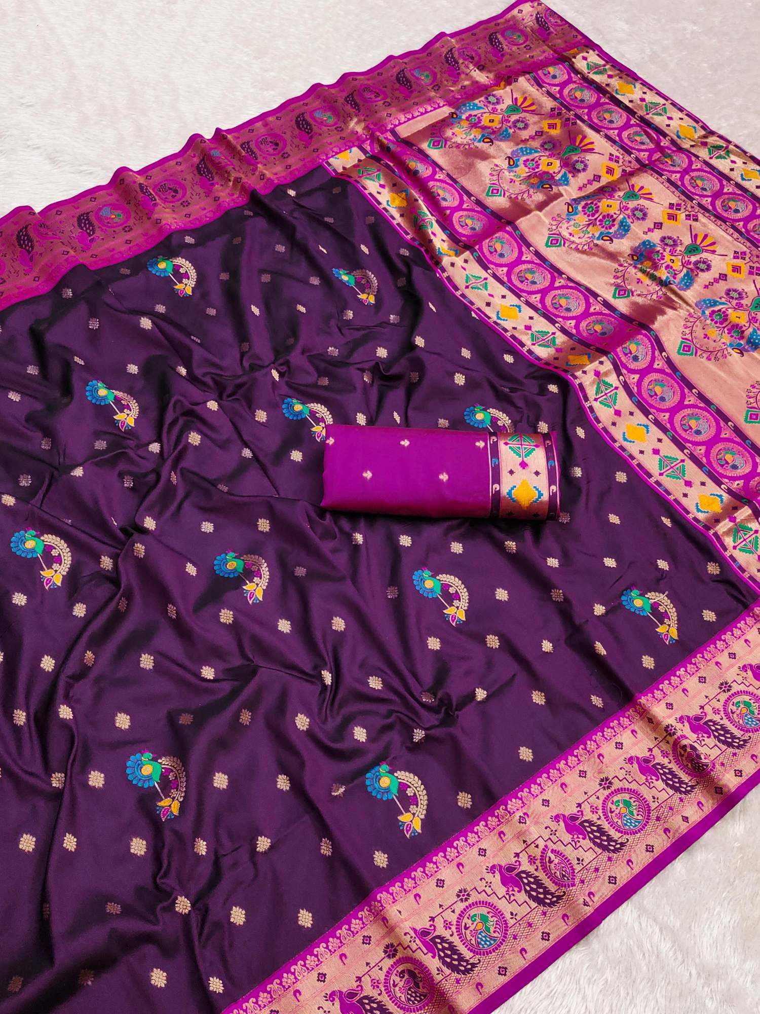 YNF Wholesale Paithani Silk Paithani Sarees KESH604 GOLD ZARI | Surat Manufacturer