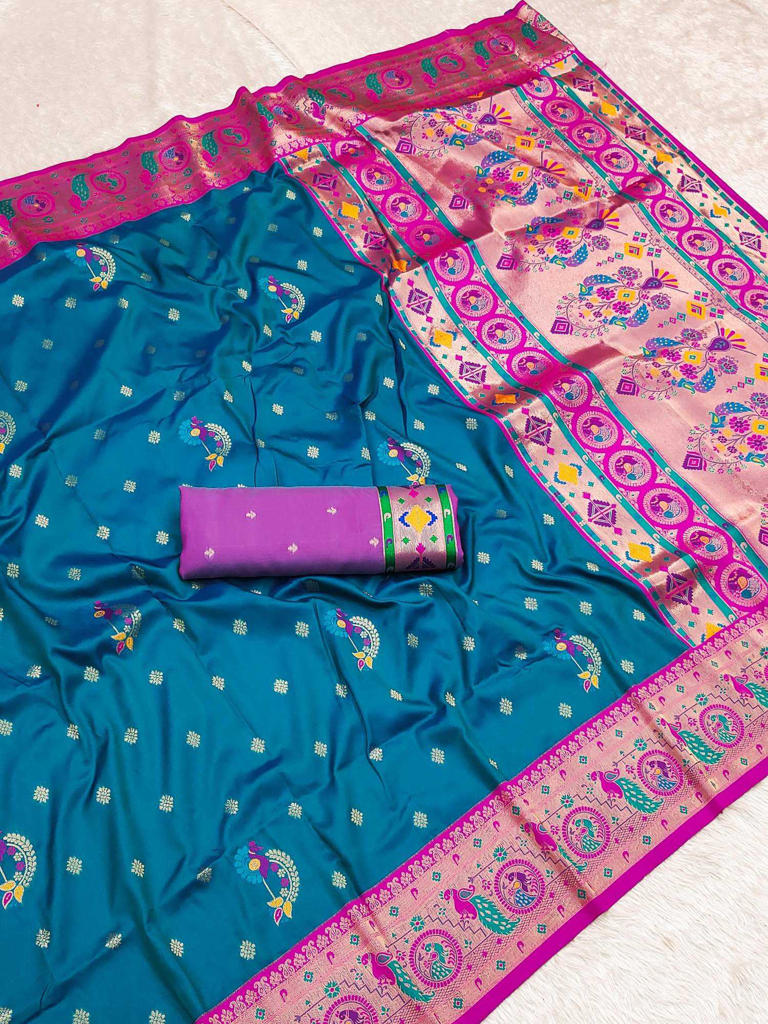 YNF Wholesale Paithani Silk Paithani Sarees KESH604 GOLD ZARI | Surat Manufacturer