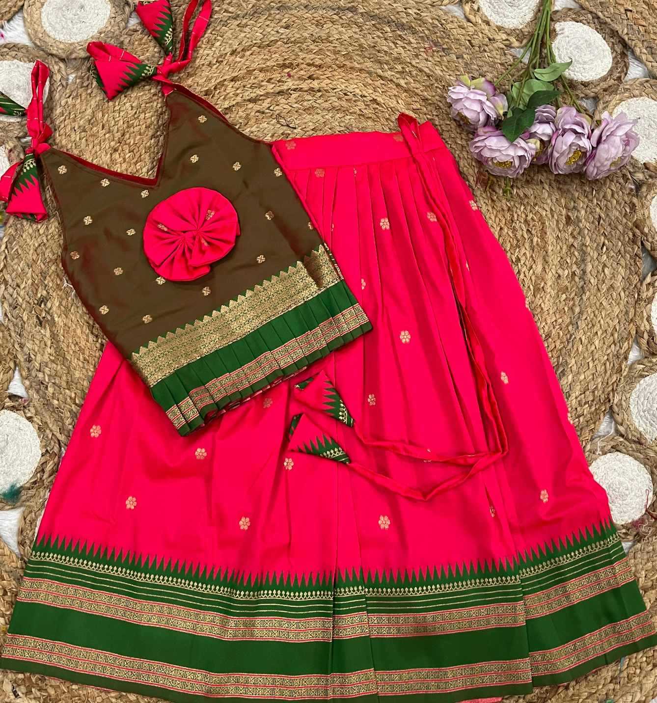 YNF Wholesale Paithani Silk Kids Designer Frock KESH685 narayanpet | Surat Manufacturer