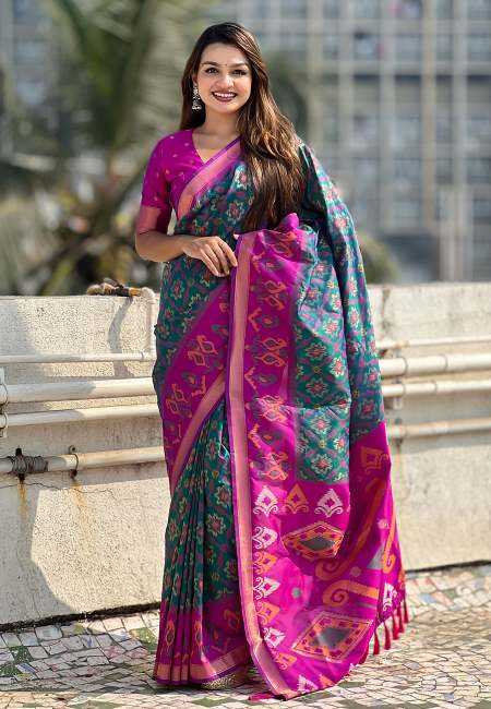 YNF Wholesale Patola Silk Party Wear Silk Sarees RIN116 SATRANGI PATOLA | Surat Manufacturer