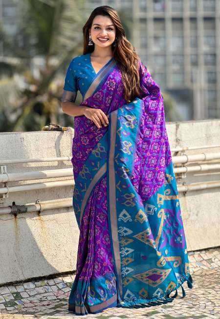 YNF Wholesale Patola Silk Party Wear Silk Sarees RIN116 SATRANGI PATOLA | Surat Manufacturer