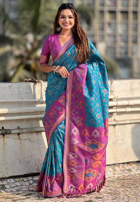 YNF Wholesale Patola Silk Party Wear Silk Sarees RIN116 SATRANGI PATOLA | Surat Manufacturer
