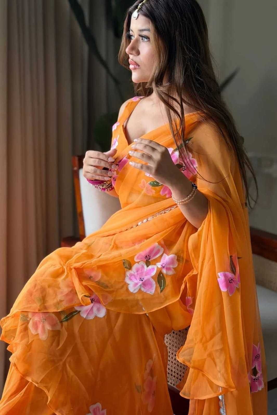 YNF Wholesale Premium Georgette Printed Sarees KESH516 9334 | Surat Manufacturer