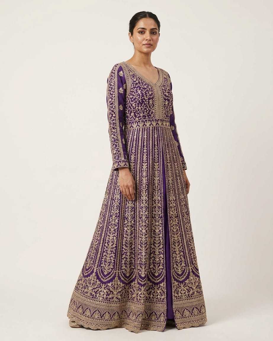 YNF Wholesale Premium Silk Anarkali Gown KESH579 | Surat Manufacturer