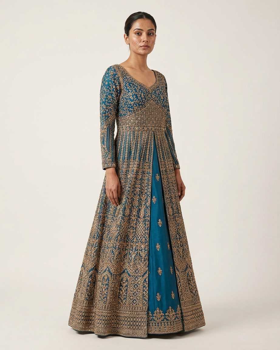 YNF Wholesale Premium Silk Anarkali Gown KESH579 | Surat Manufacturer