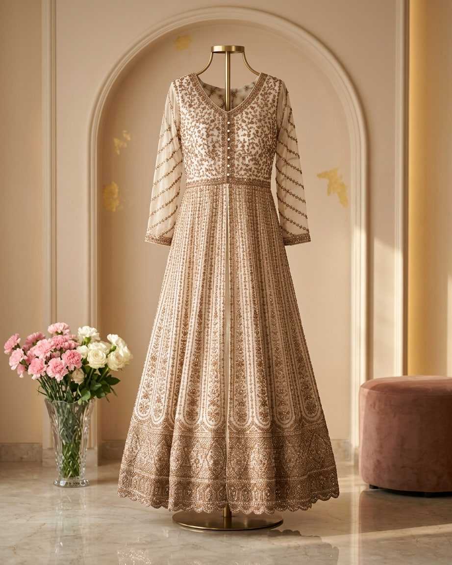 YNF Wholesale Premium Silk Anarkali Gown KESH579 | Surat Manufacturer