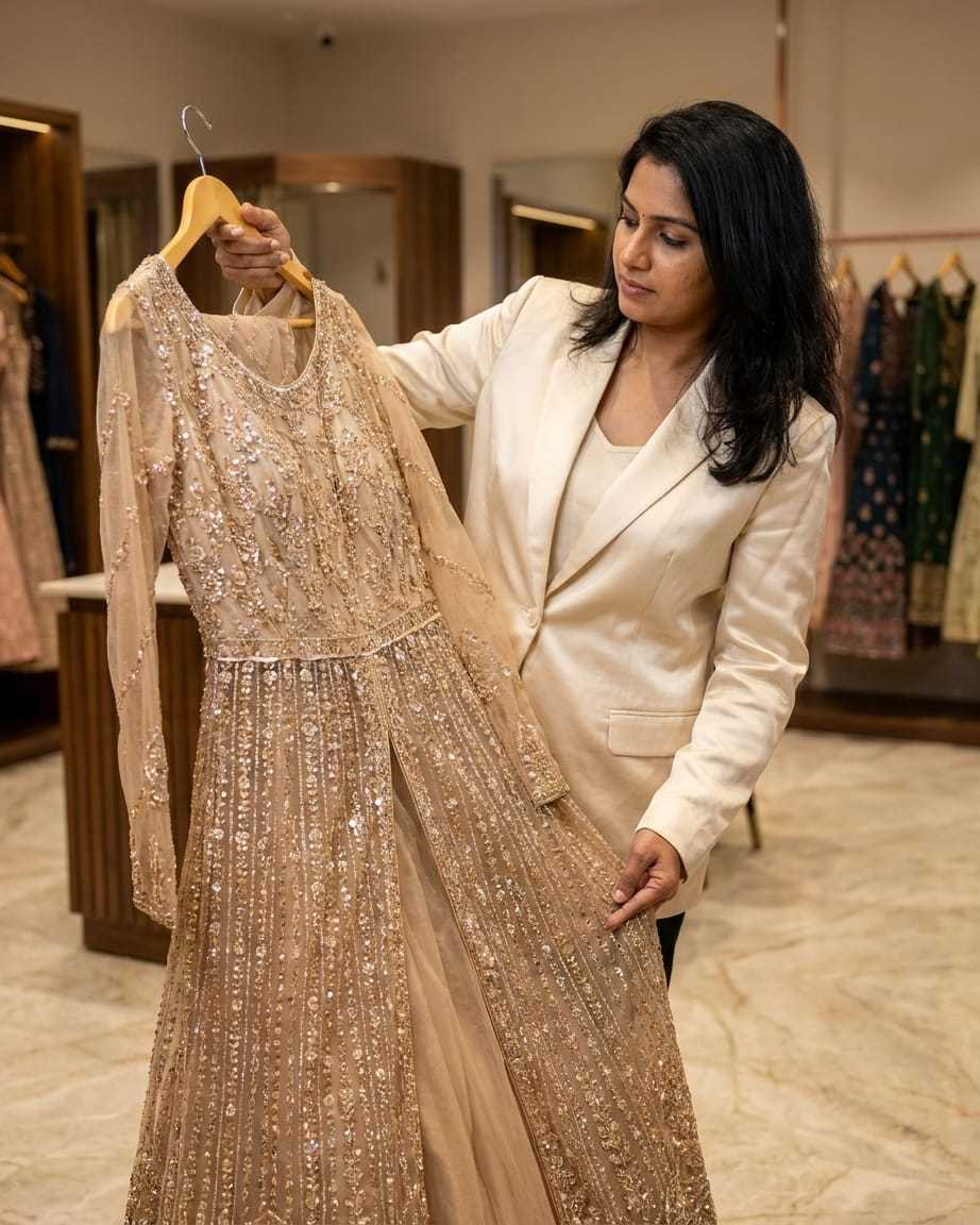 YNF Wholesale Premium Silk Anarkali Gown KESH579 | Surat Manufacturer