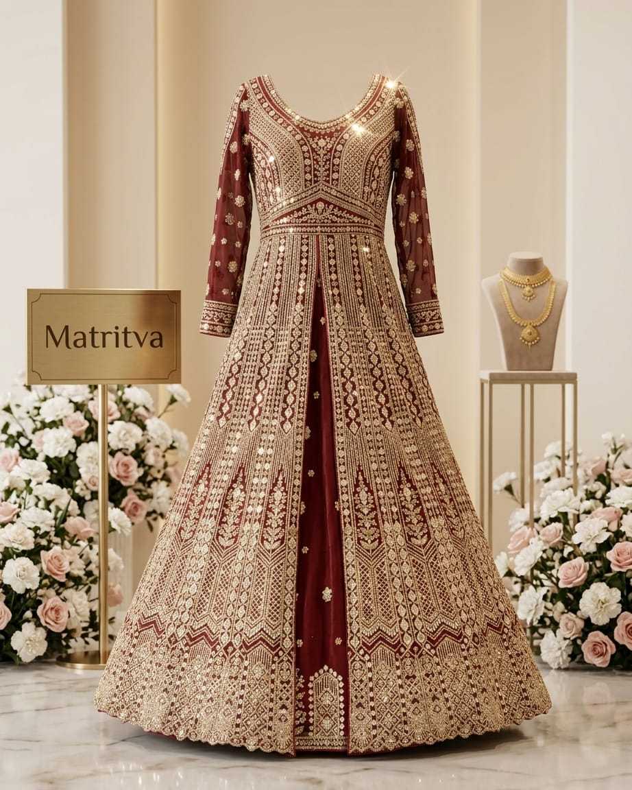 YNF Wholesale Premium Silk Anarkali Gown KESH579 | Surat Manufacturer