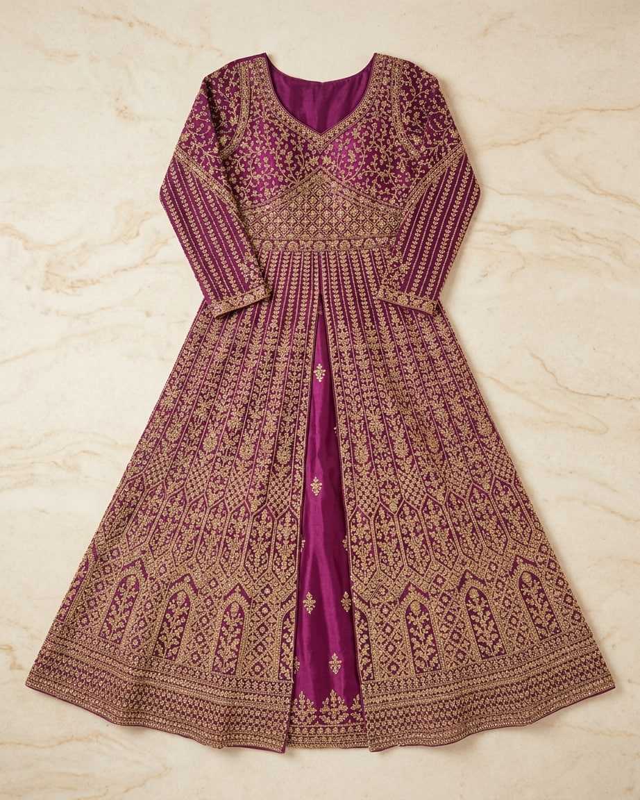 YNF Wholesale Premium Silk Anarkali Gown KESH579 | Surat Manufacturer