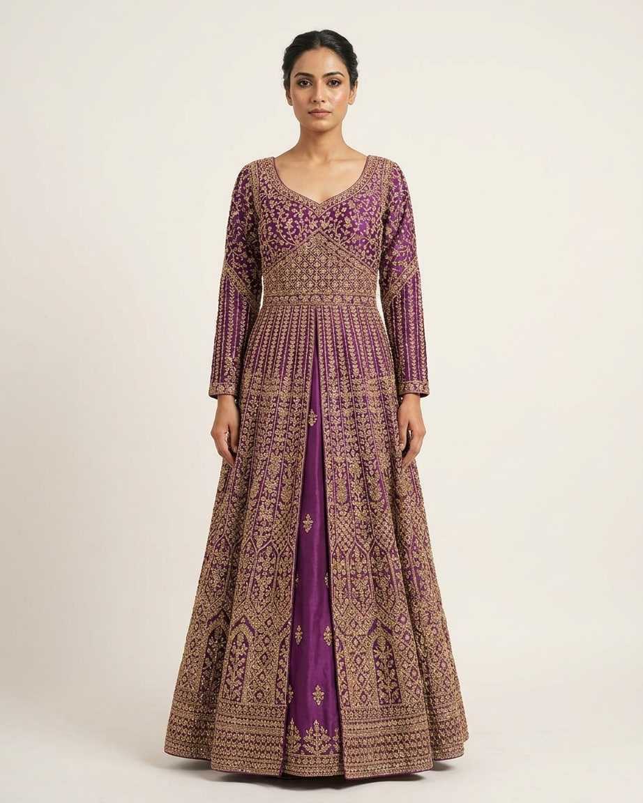 YNF Wholesale Premium Silk Anarkali Gown KESH579 | Surat Manufacturer