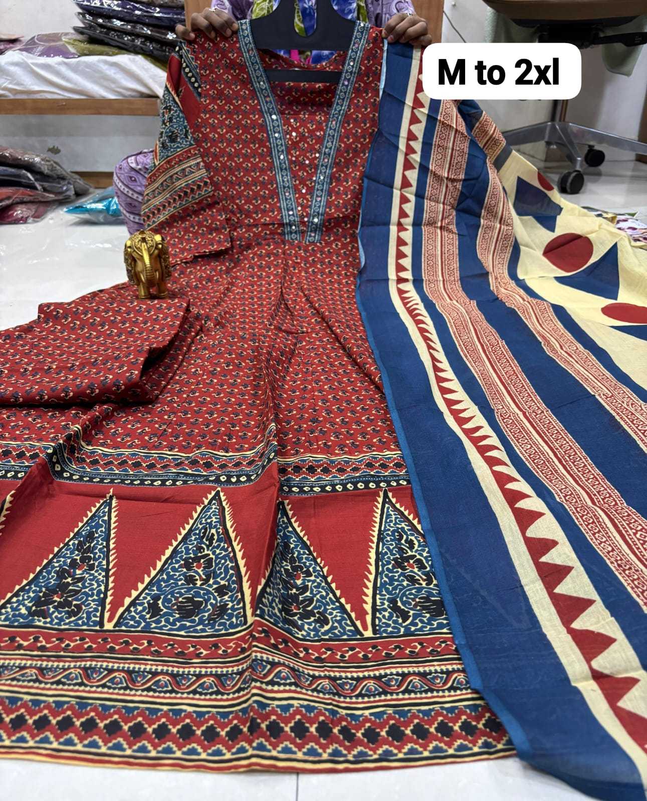 YNF Wholesale Pure Cotton Printed Gowns KESH147 112 | Surat Manufacturer