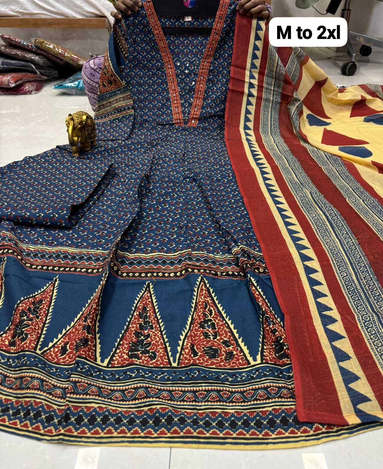 YNF Wholesale Pure Cotton Printed Gowns KESH147 112 | Surat Manufacturer