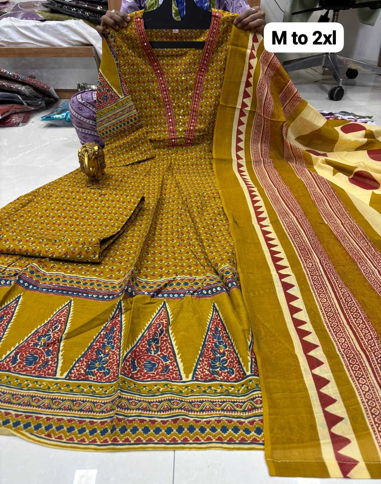 YNF Wholesale Pure Cotton Printed Gowns KESH147 112 | Surat Manufacturer