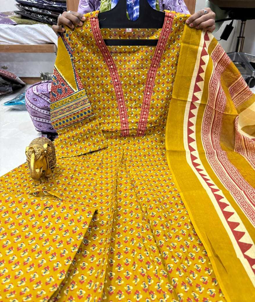YNF Wholesale Pure Cotton Printed Gowns KESH147 112 | Surat Manufacturer