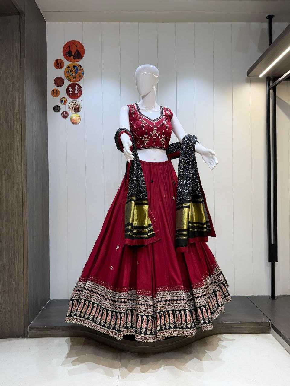 Ynf Pure Cotton  Lehengas Wholesale Designer Lehenga Choli Chaniya Choli Mirror Work Lehenga Manufacturer - YNF Online