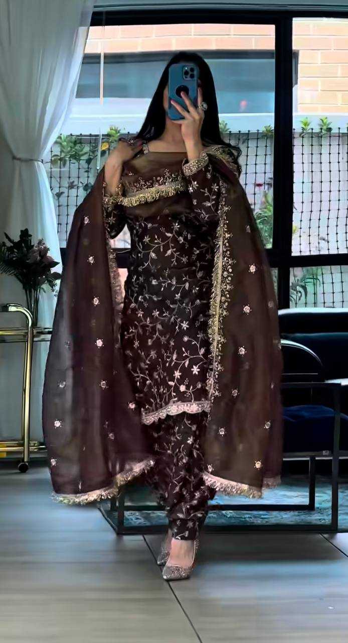 YNF Wholesale Pure Silk Embroidery Suits KESH528 517 | Surat Manufacturer