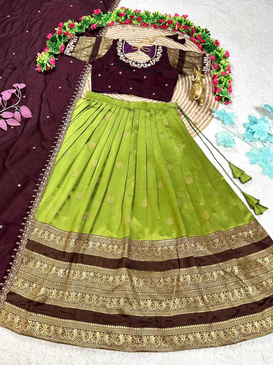 YNF Wholesale Rangoli Silk Lehenga Sarees KESH505 Layer | Surat Manufacturer