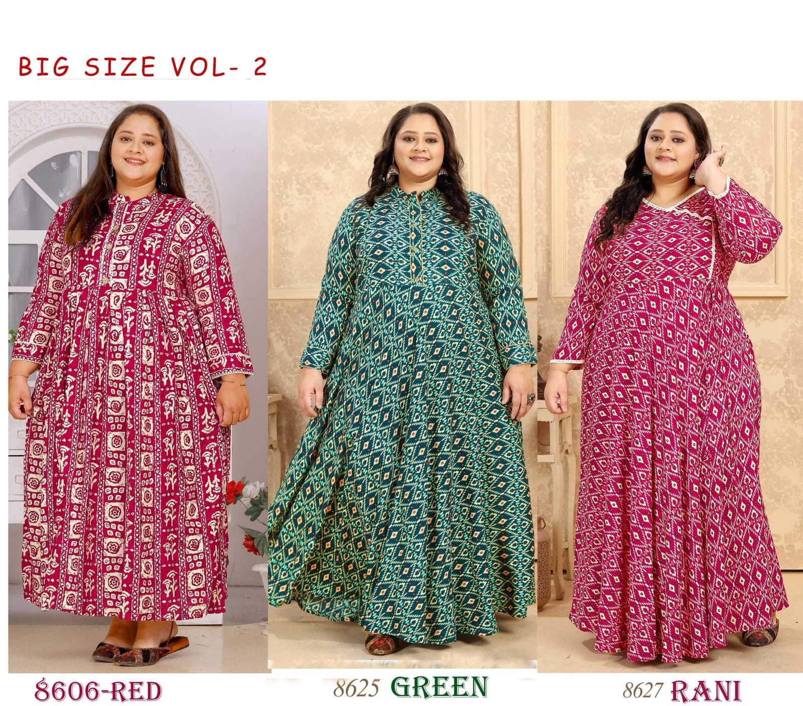 YNF Wholesale Rayon Party Gowns KESH607 BIG SIZE VOL-2 | Surat Manufacturer
