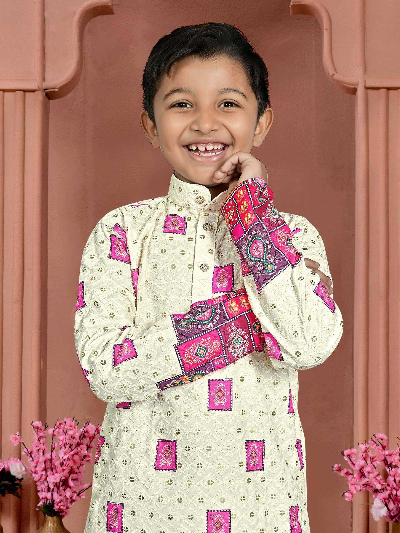 YNF Wholesale Rayon Boys Kurta Pyjama KESH620 VEDA | Surat Manufacturer