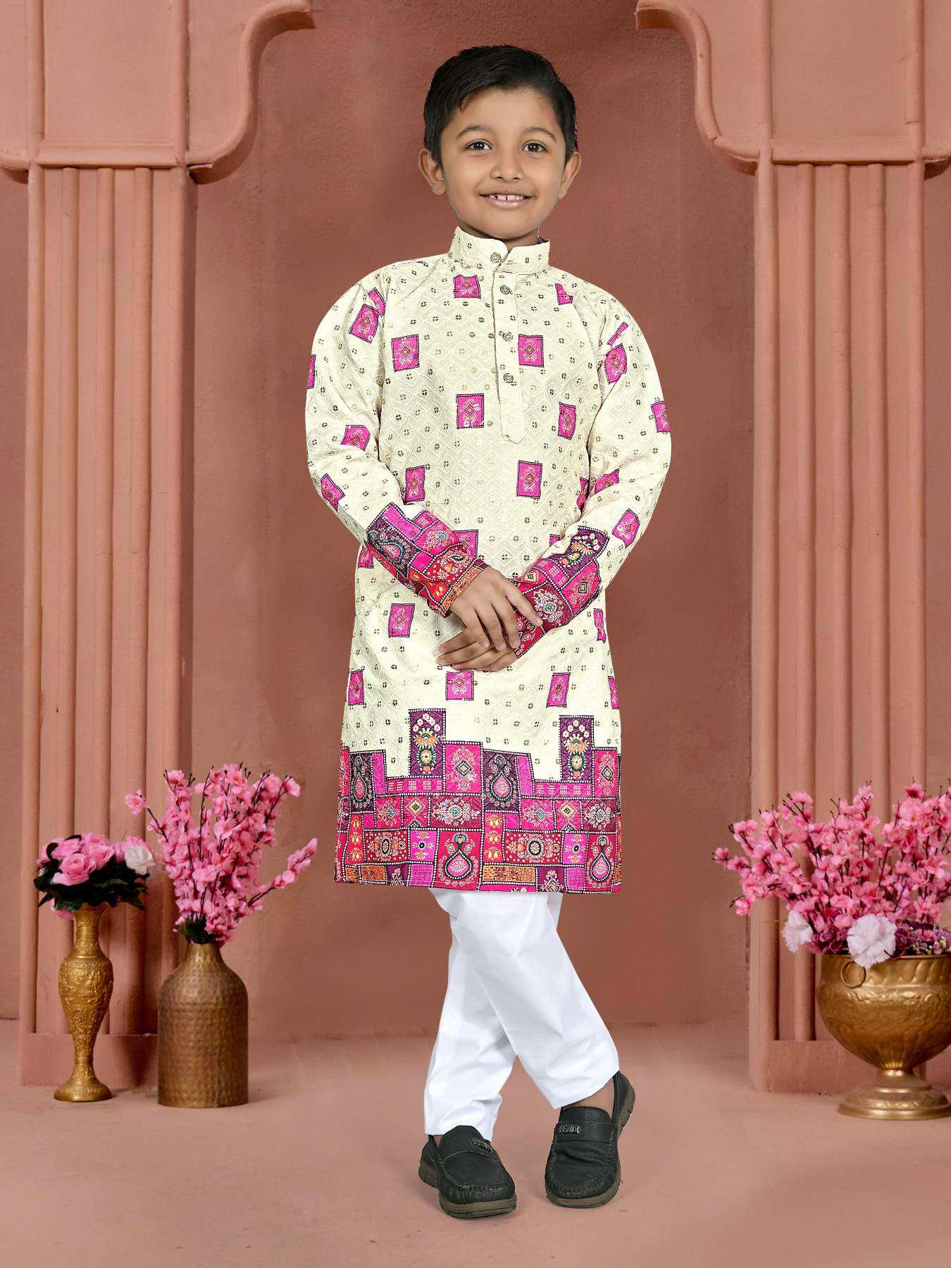 YNF Wholesale Rayon Boys Kurta Pyjama KESH620 VEDA | Surat Manufacturer