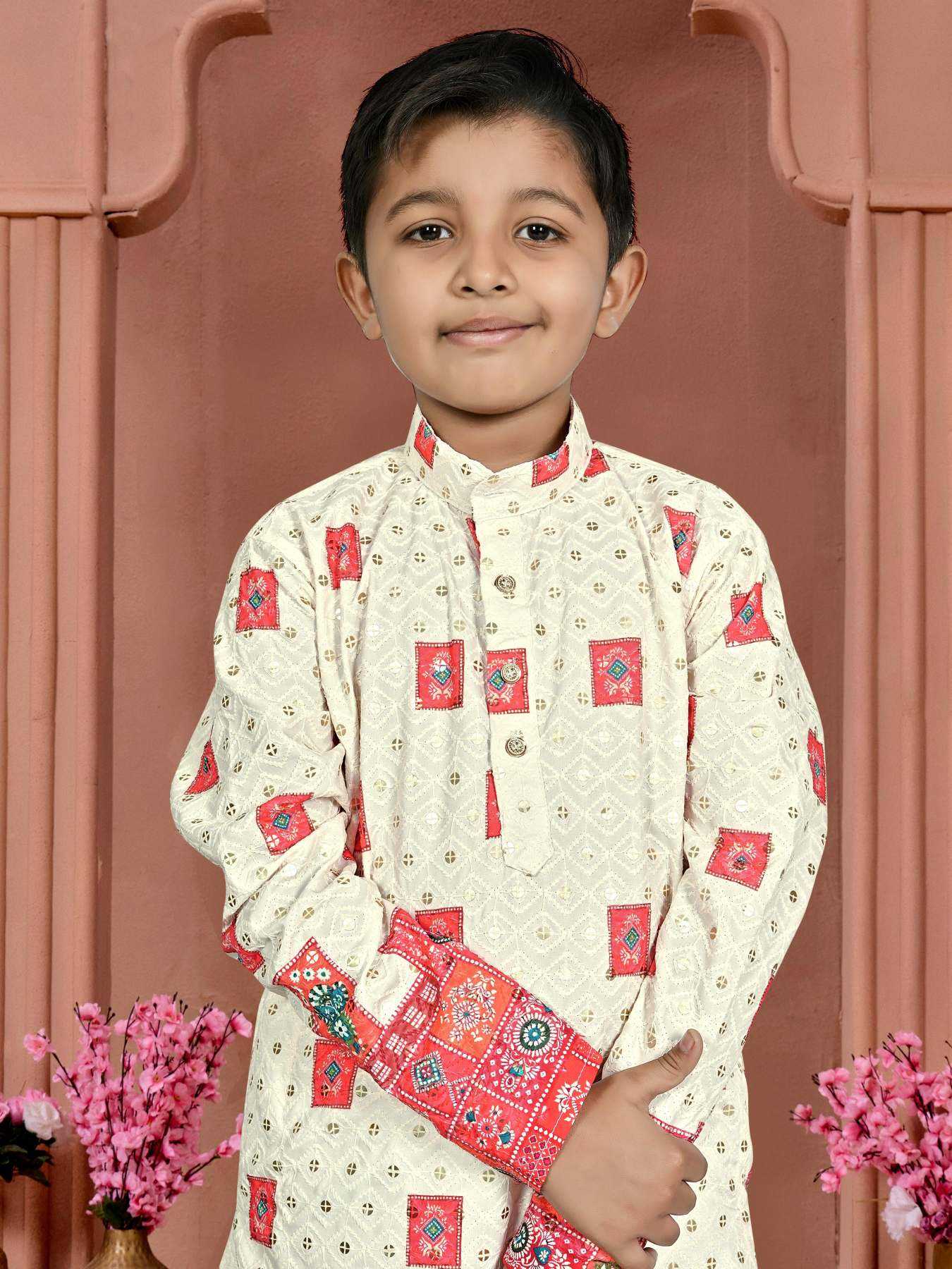 YNF Wholesale Rayon Boys Kurta Pyjama KESH620 VEDA | Surat Manufacturer