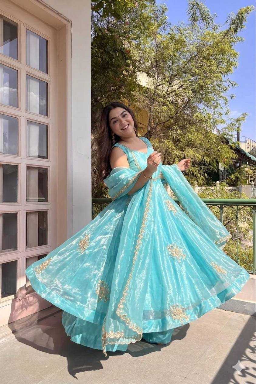 YNF Wholesale Satin Embroidery Gowns KESH513 584 | Surat Manufacturer