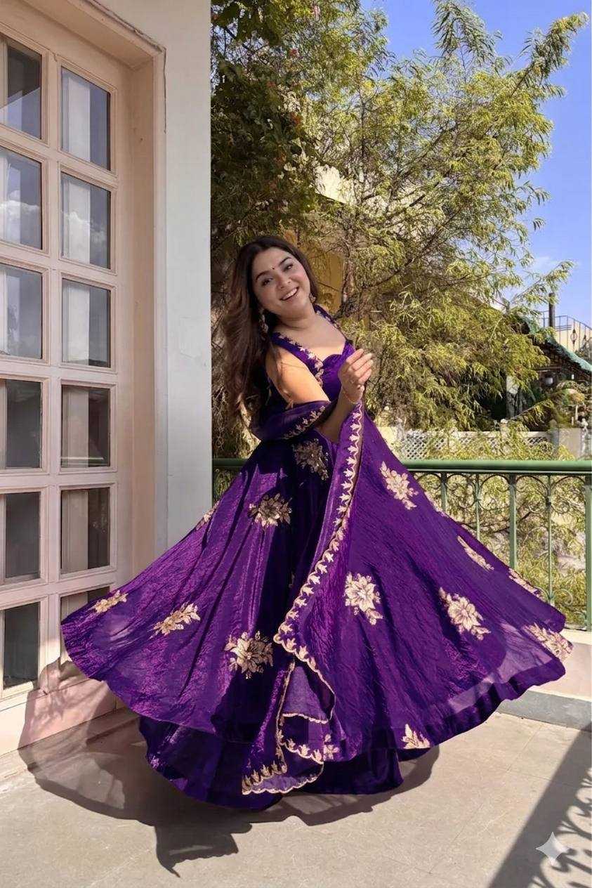 YNF Wholesale Satin Embroidery Gowns KESH513 584 | Surat Manufacturer