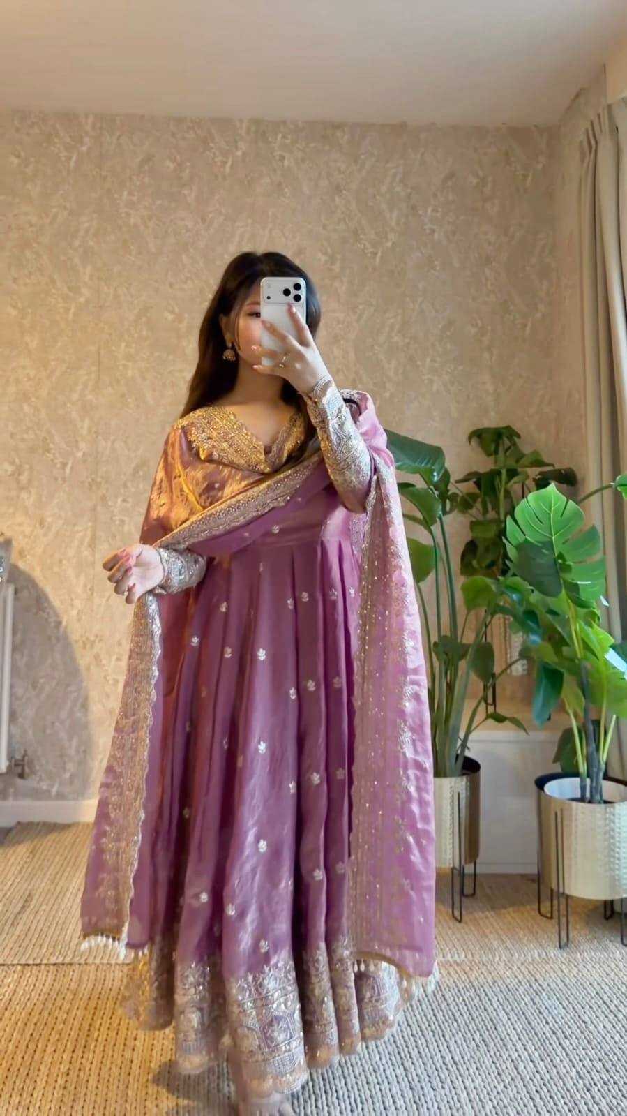 YNF Wholesale Satin Silk Embroidery Gowns KESH159 639 | Surat Manufacturer