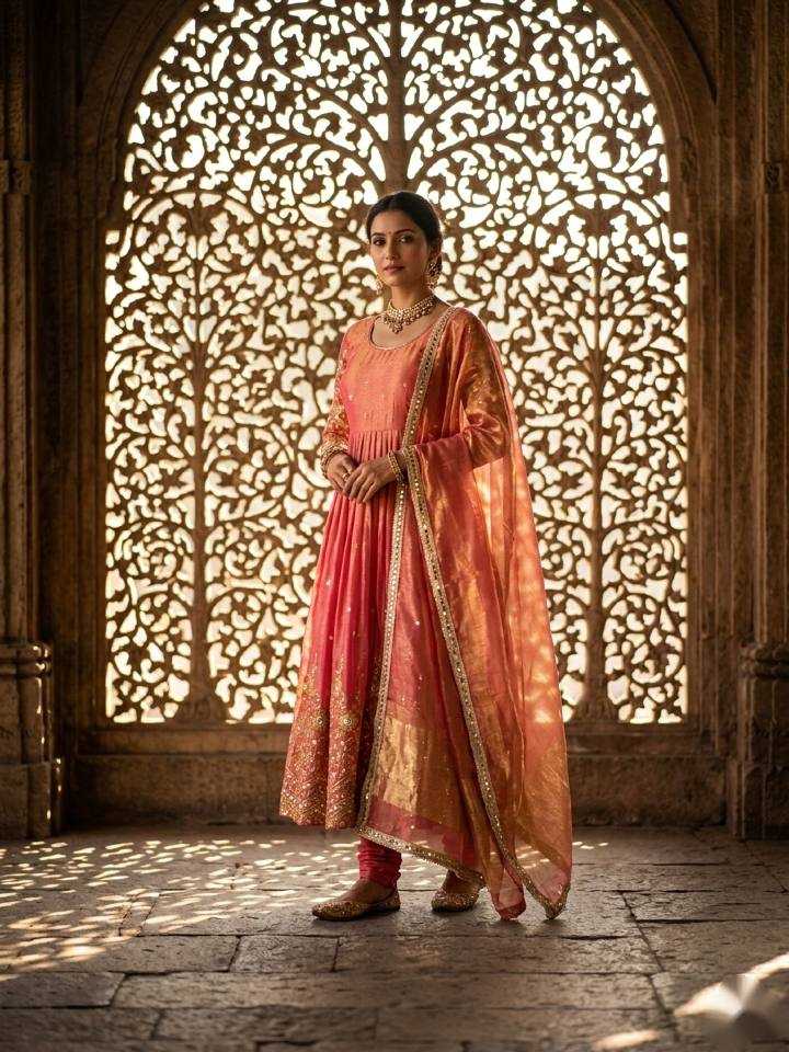 YNF Wholesale Satin Silk Embroidery Gowns KESH506 8066 | Surat Manufacturer