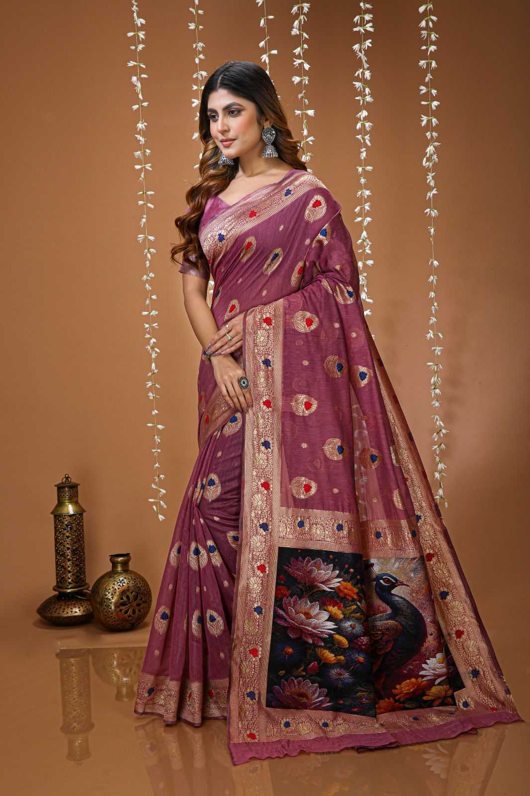 YNF Wholesale Silk Cotton Fancy Sarees KESH577 CM-SPAN 3D | Surat Manufacturer