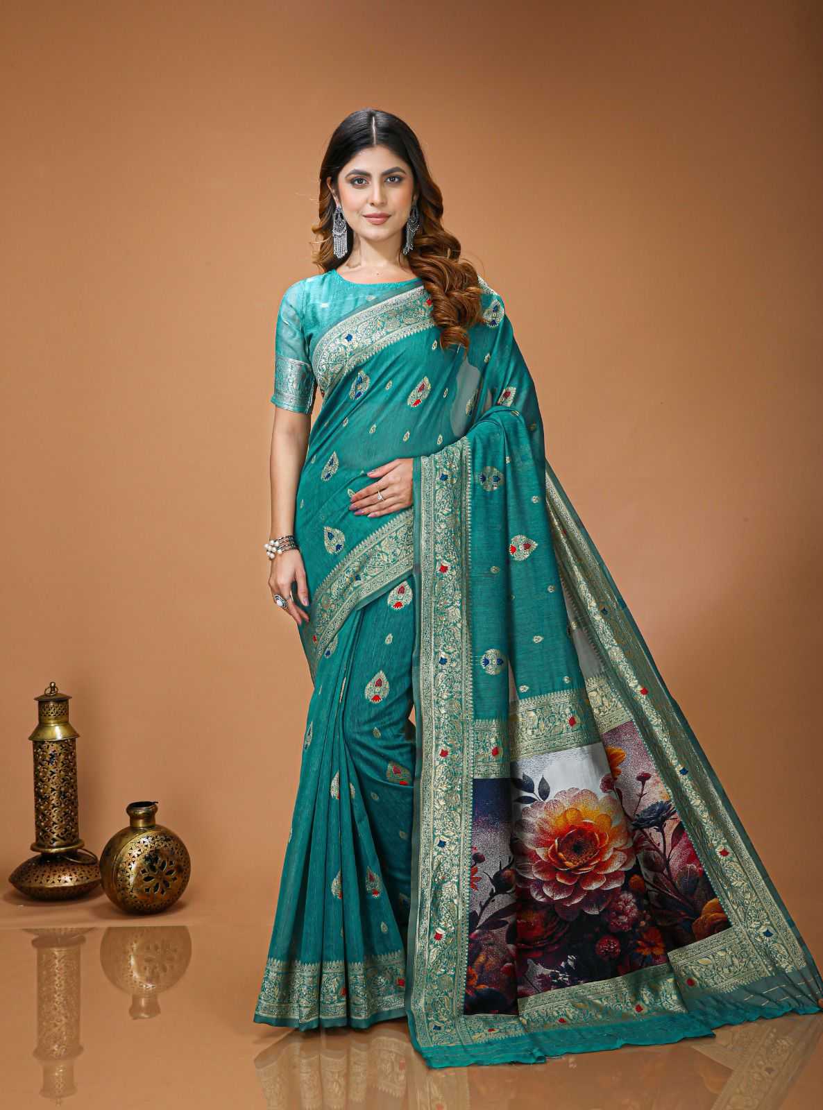YNF Wholesale Silk Cotton Fancy Sarees KESH577 CM-SPAN 3D | Surat Manufacturer