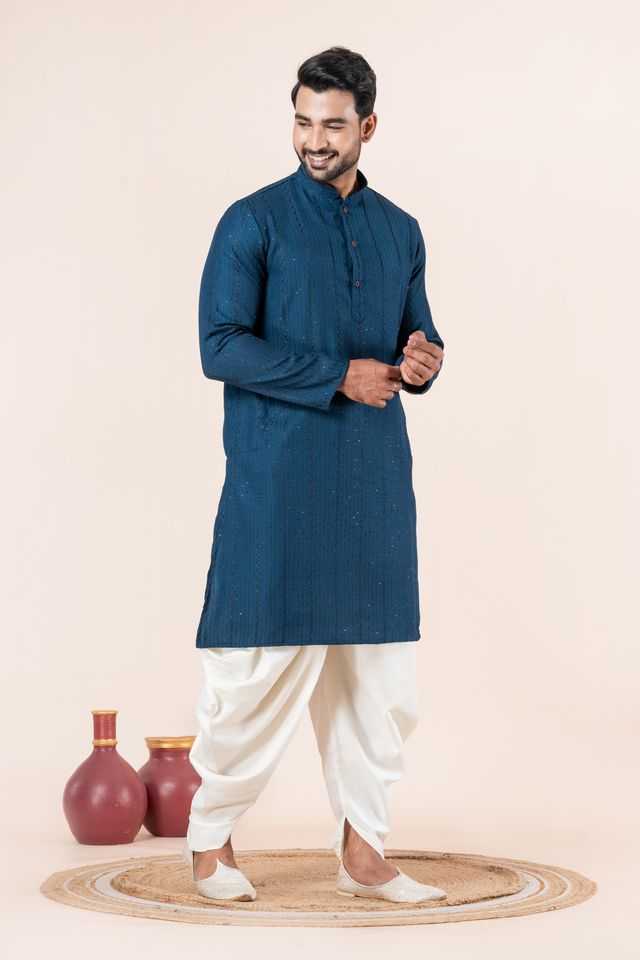 YNF Wholesale Silk Bengali Dhoti Kurta Pyjama KESH170 ZK-07-DT-01 | Surat Manufacturer
