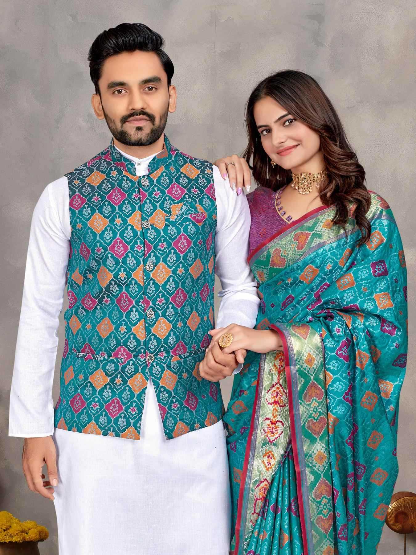 YNF Wholesale Silk Couple Matching Ethnic Outfits KESH620 MOH-MAYA-1 | Surat Manufacturer