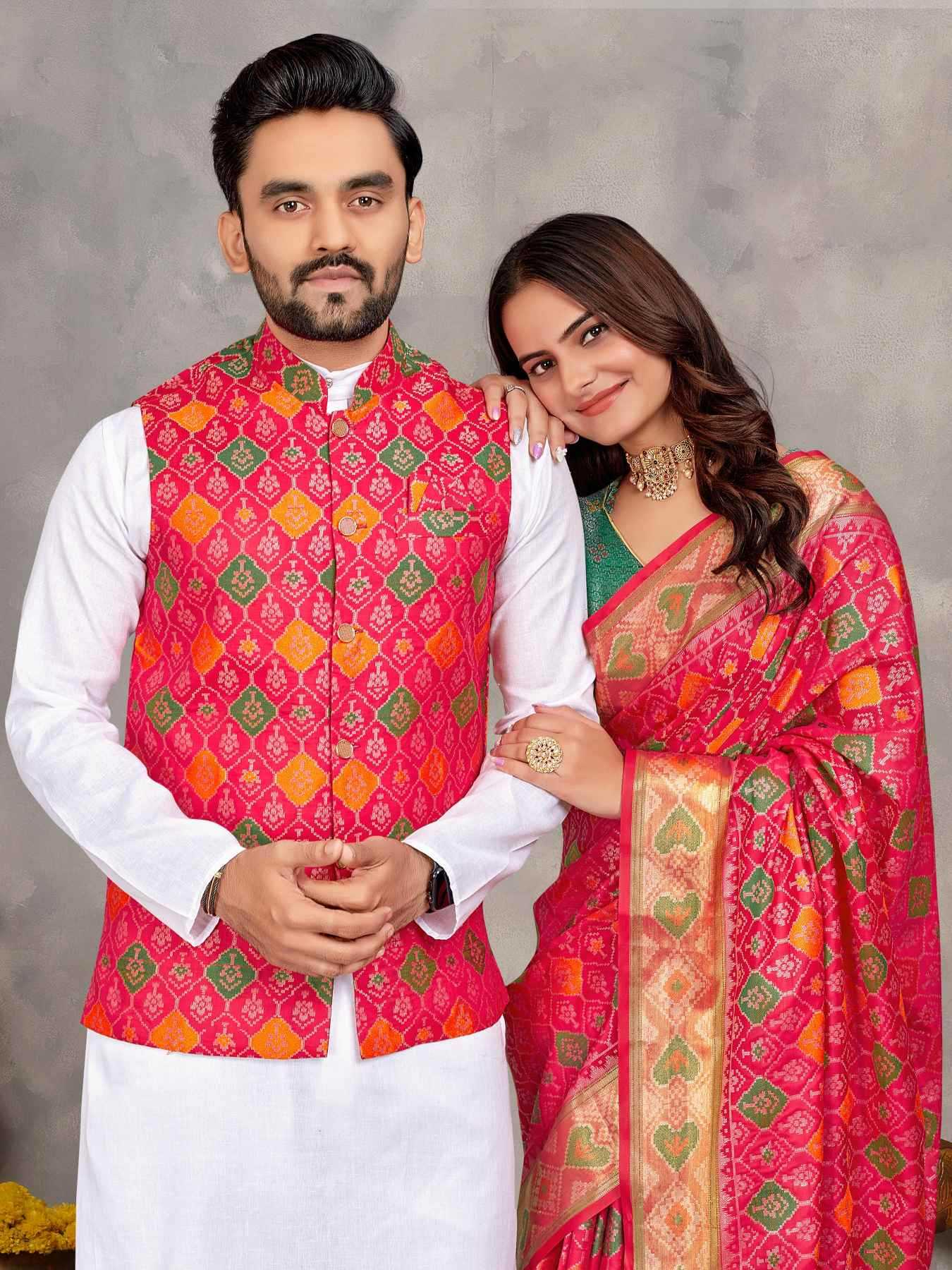 YNF Wholesale Silk Couple Matching Ethnic Outfits KESH620 MOH-MAYA-1 | Surat Manufacturer