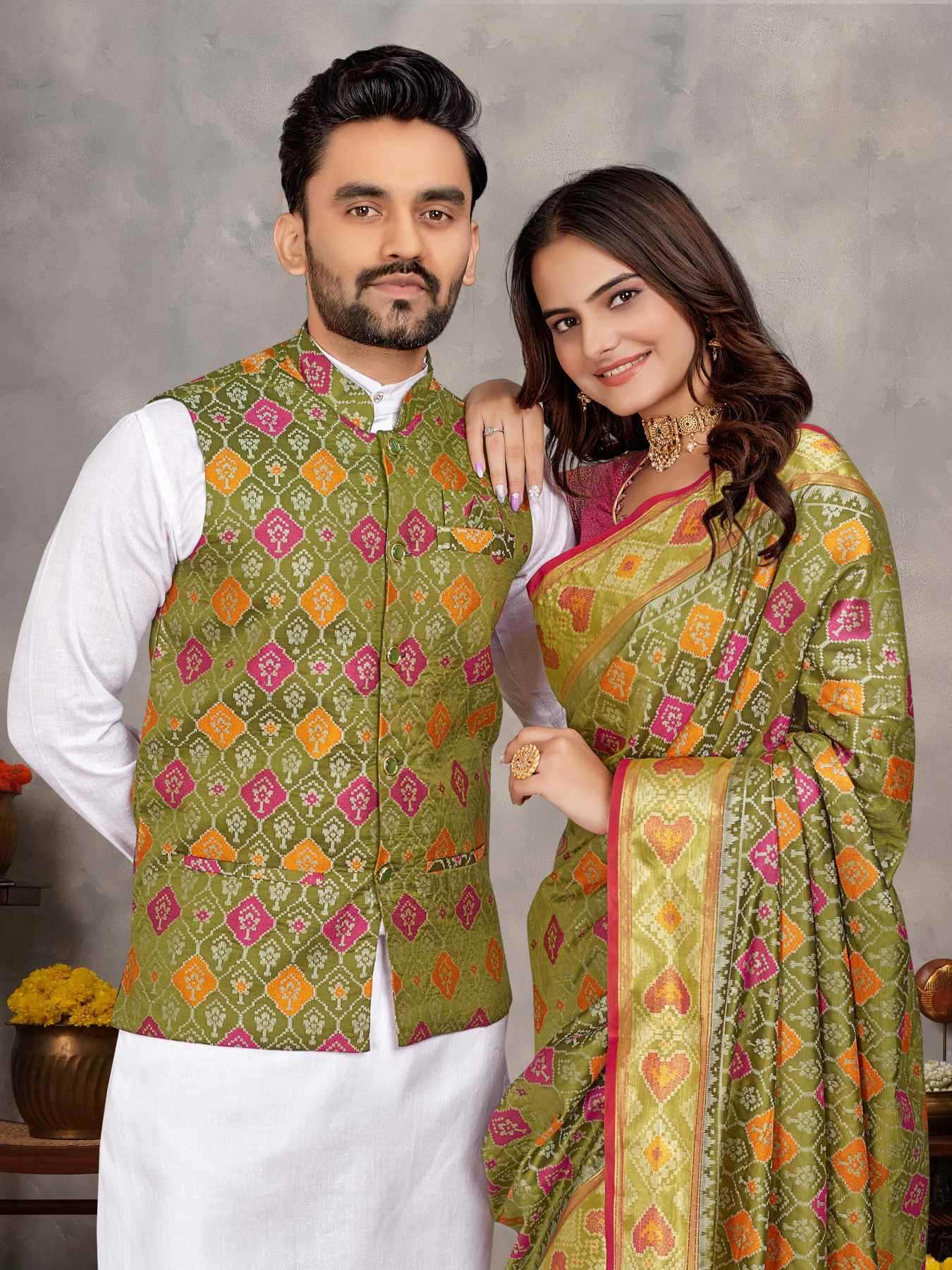 YNF Wholesale Silk Couple Matching Ethnic Outfits KESH620 MOH-MAYA-1 | Surat Manufacturer