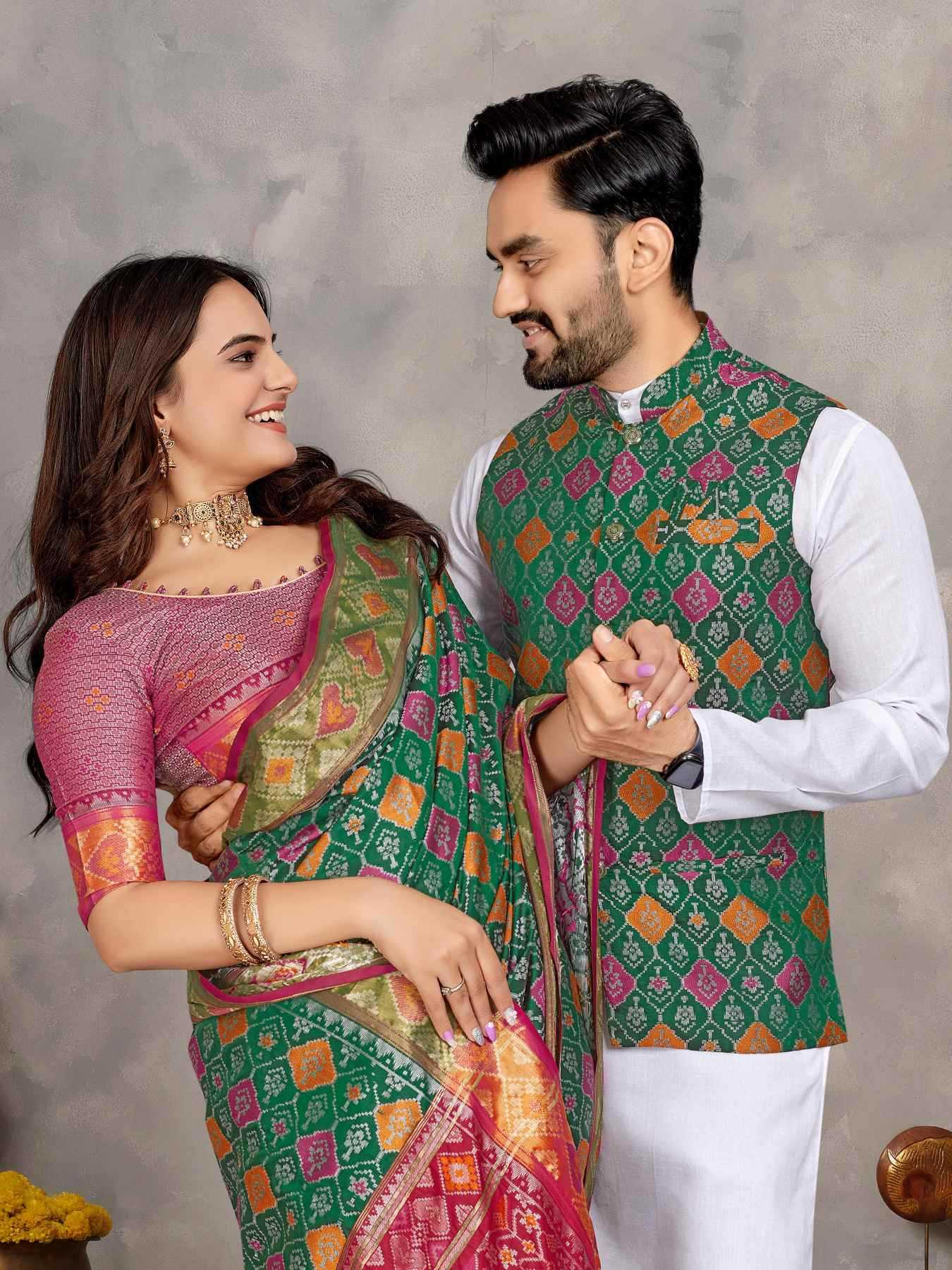 YNF Wholesale Silk Couple Matching Ethnic Outfits KESH620 MOH-MAYA-1 | Surat Manufacturer