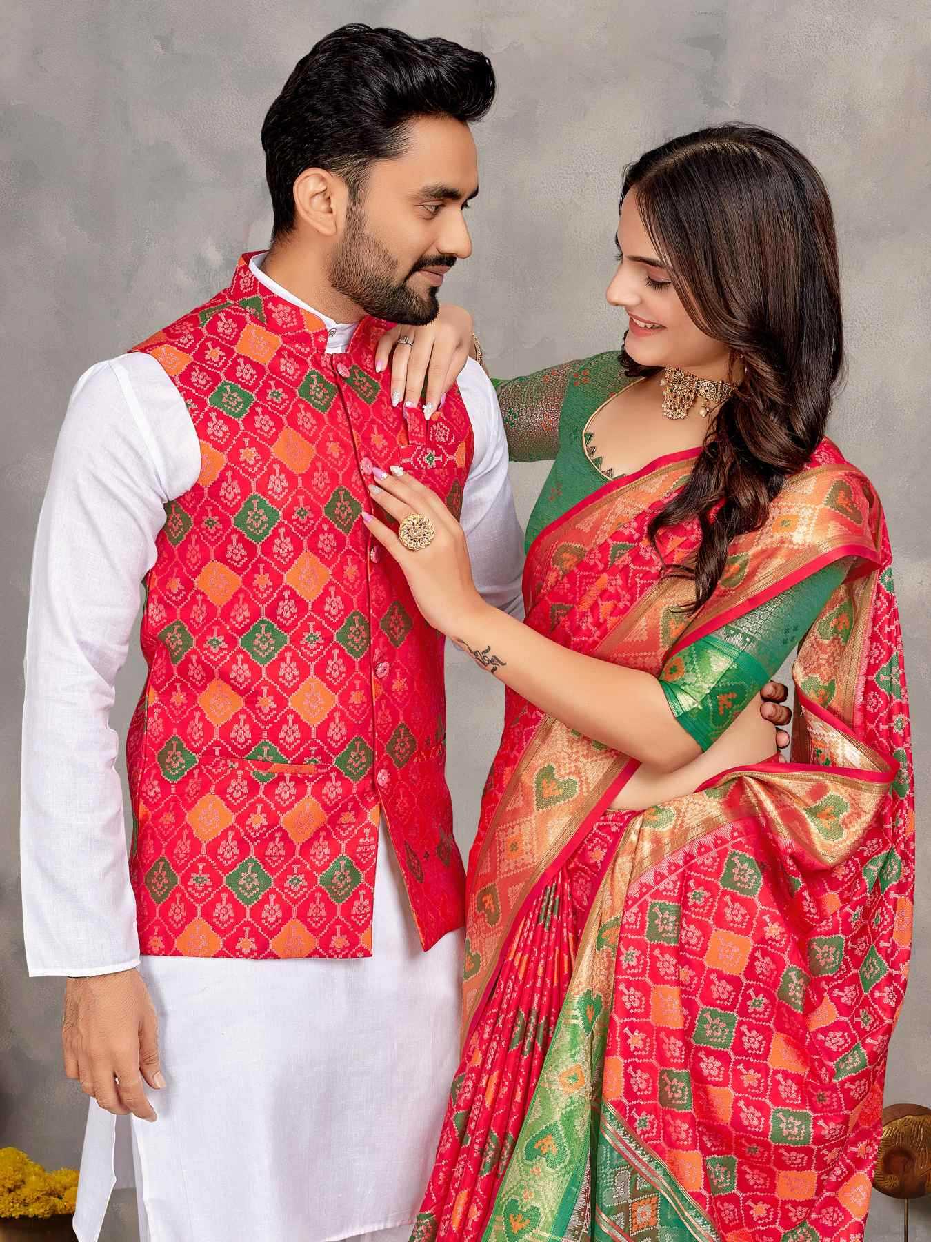 YNF Wholesale Silk Couple Matching Ethnic Outfits KESH620 MOH-MAYA-1 | Surat Manufacturer
