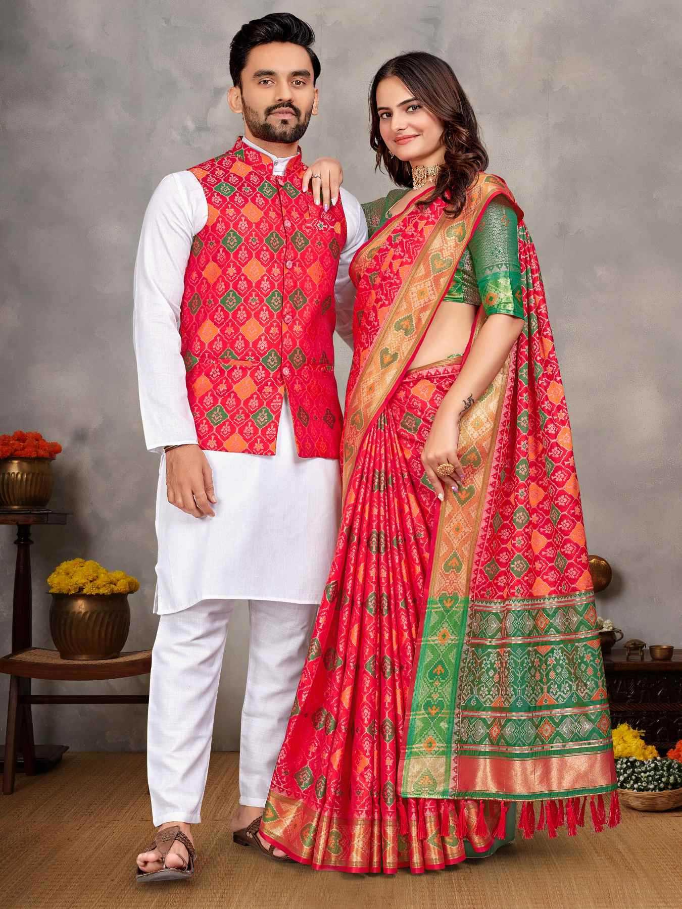 YNF Wholesale Silk Couple Matching Ethnic Outfits KESH620 MOH-MAYA-1 | Surat Manufacturer