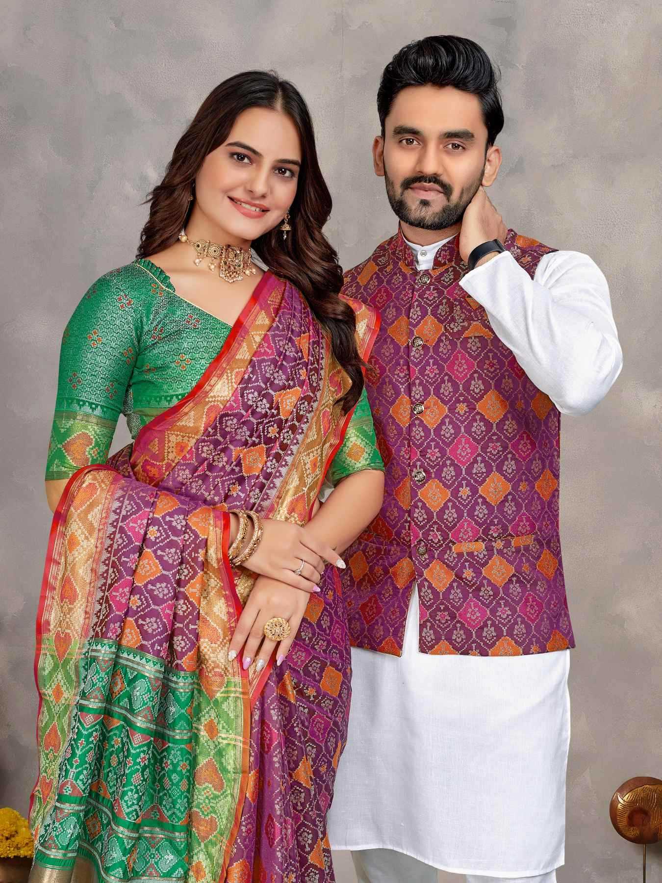 YNF Wholesale Silk Couple Matching Ethnic Outfits KESH620 MOH-MAYA-1 | Surat Manufacturer