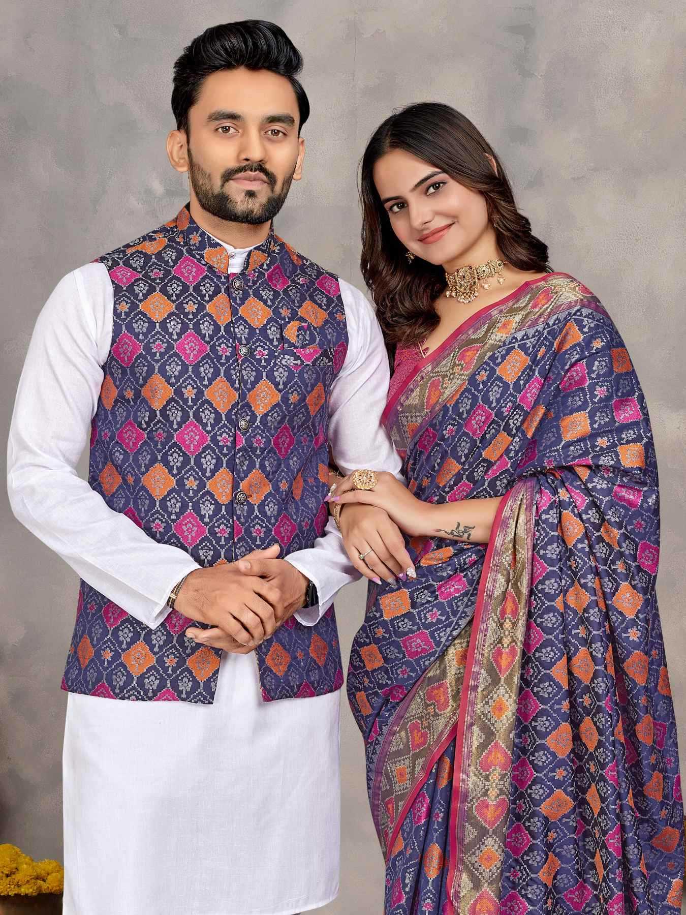 YNF Wholesale Silk Couple Matching Ethnic Outfits KESH620 MOH-MAYA-1 | Surat Manufacturer