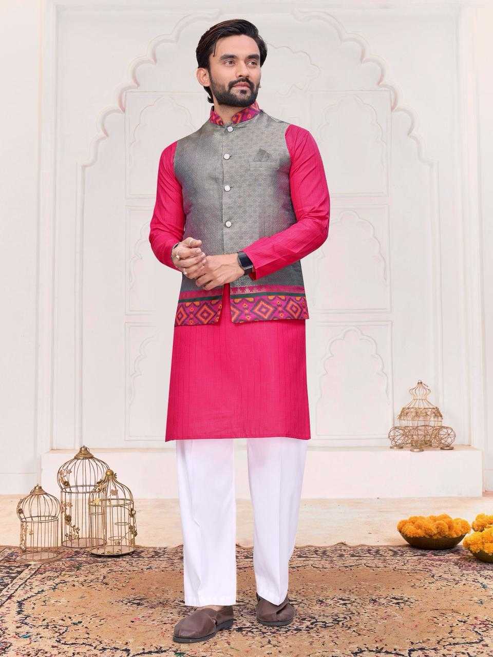 YNF Wholesale Silk Couple Matching Ethnic Outfits KESH620 SHRIVALLI-2 | Surat Manufacturer