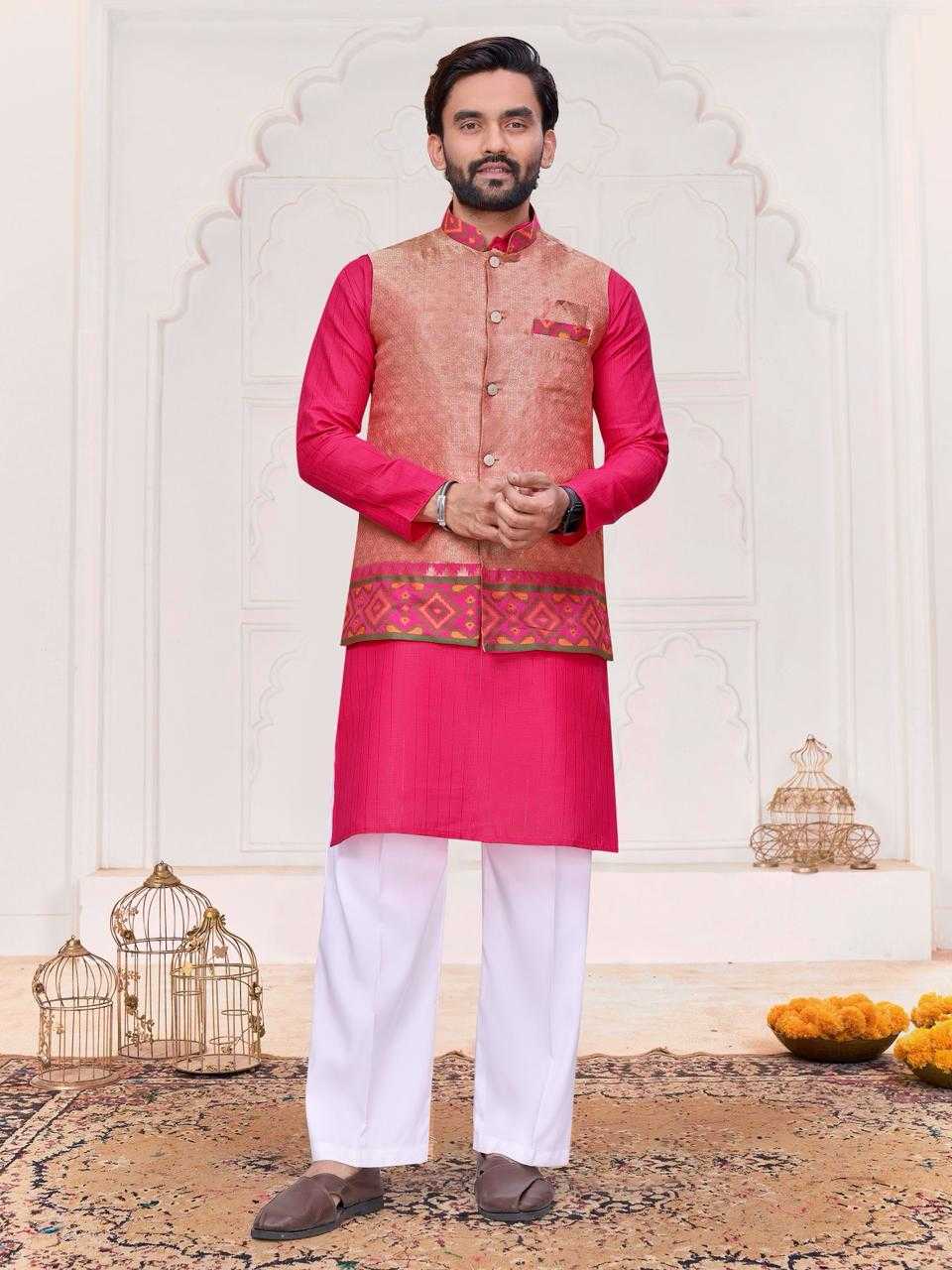 YNF Wholesale Silk Couple Matching Ethnic Outfits KESH620 SHRIVALLI-2 | Surat Manufacturer