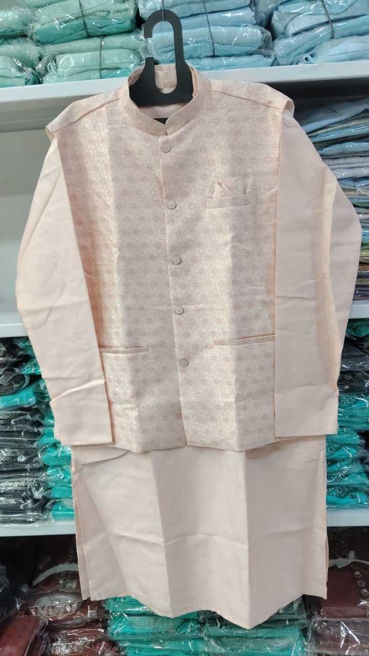 YNF Wholesale Silk Mens Kurta Pyjama KESH650 Koti | Surat Manufacturer