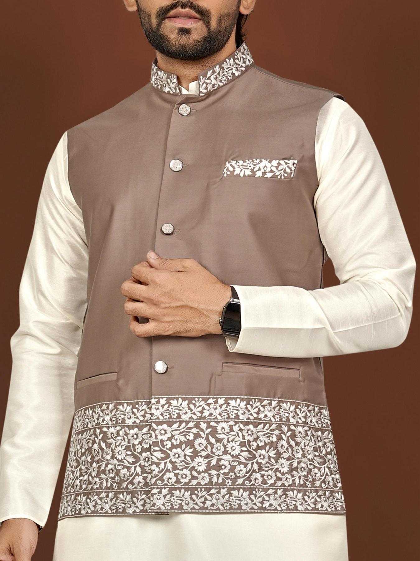 YNF Wholesale Silk Mens Kurta Pyjama KESH747 AAGAMAN | Surat Manufacturer