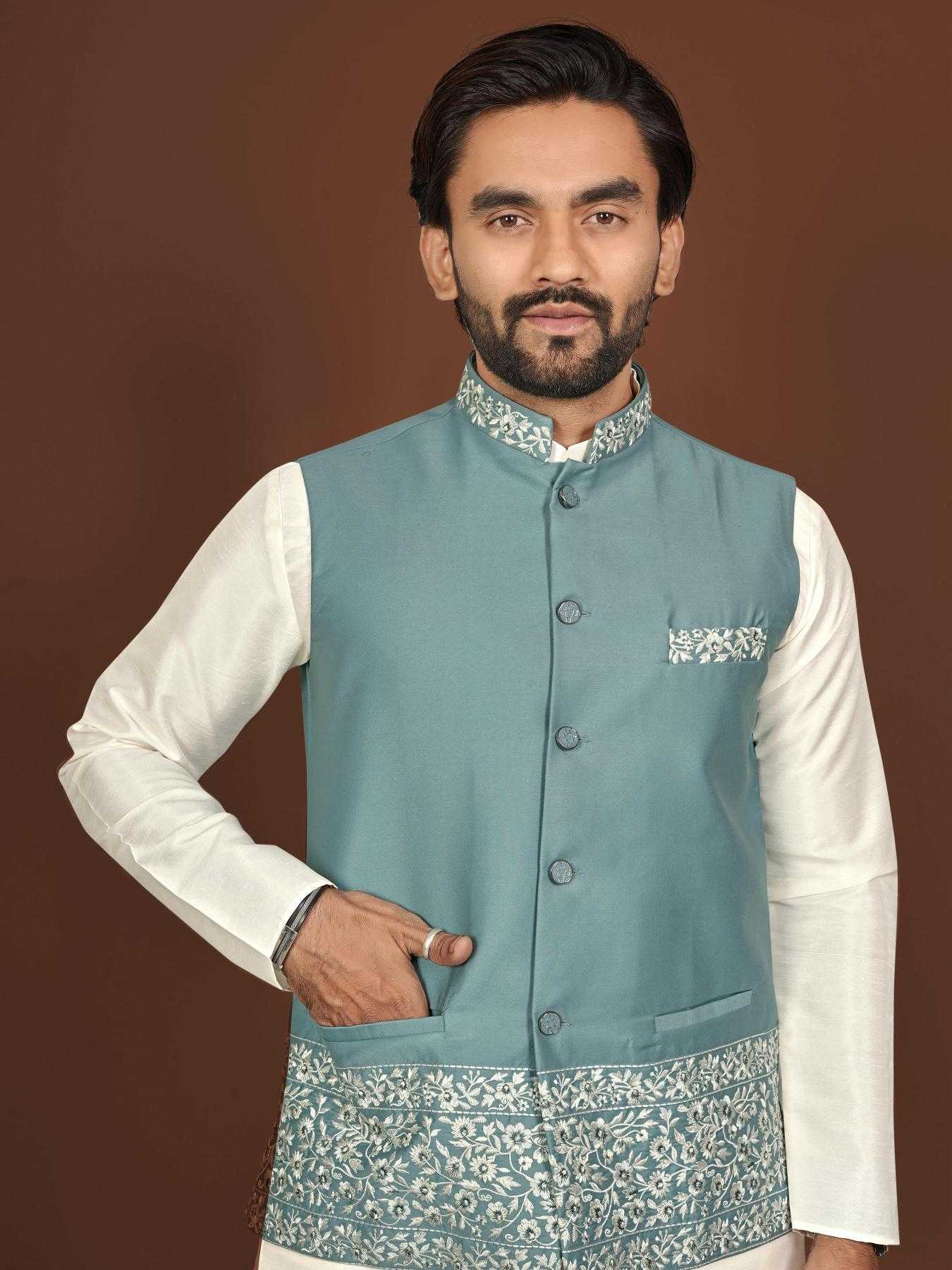 YNF Wholesale Silk Mens Kurta Pyjama KESH747 AAGAMAN | Surat Manufacturer