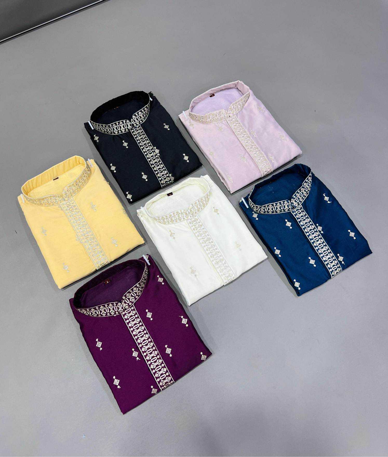 YNF Wholesale Silk Mens Kurta Pyjama KESH747 SUVARN | Surat Manufacturer