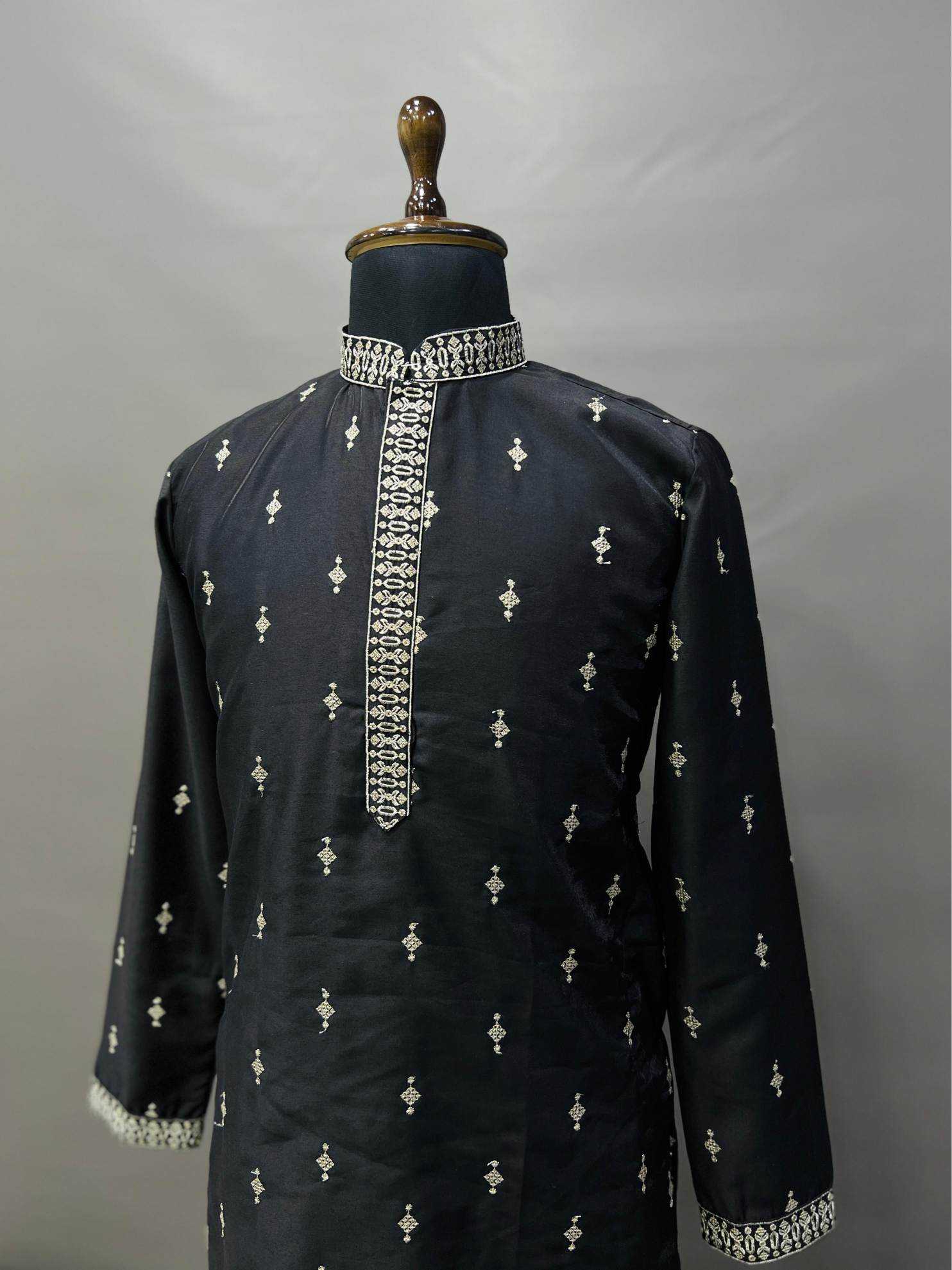 YNF Wholesale Silk Mens Kurta Pyjama KESH747 SUVARN | Surat Manufacturer