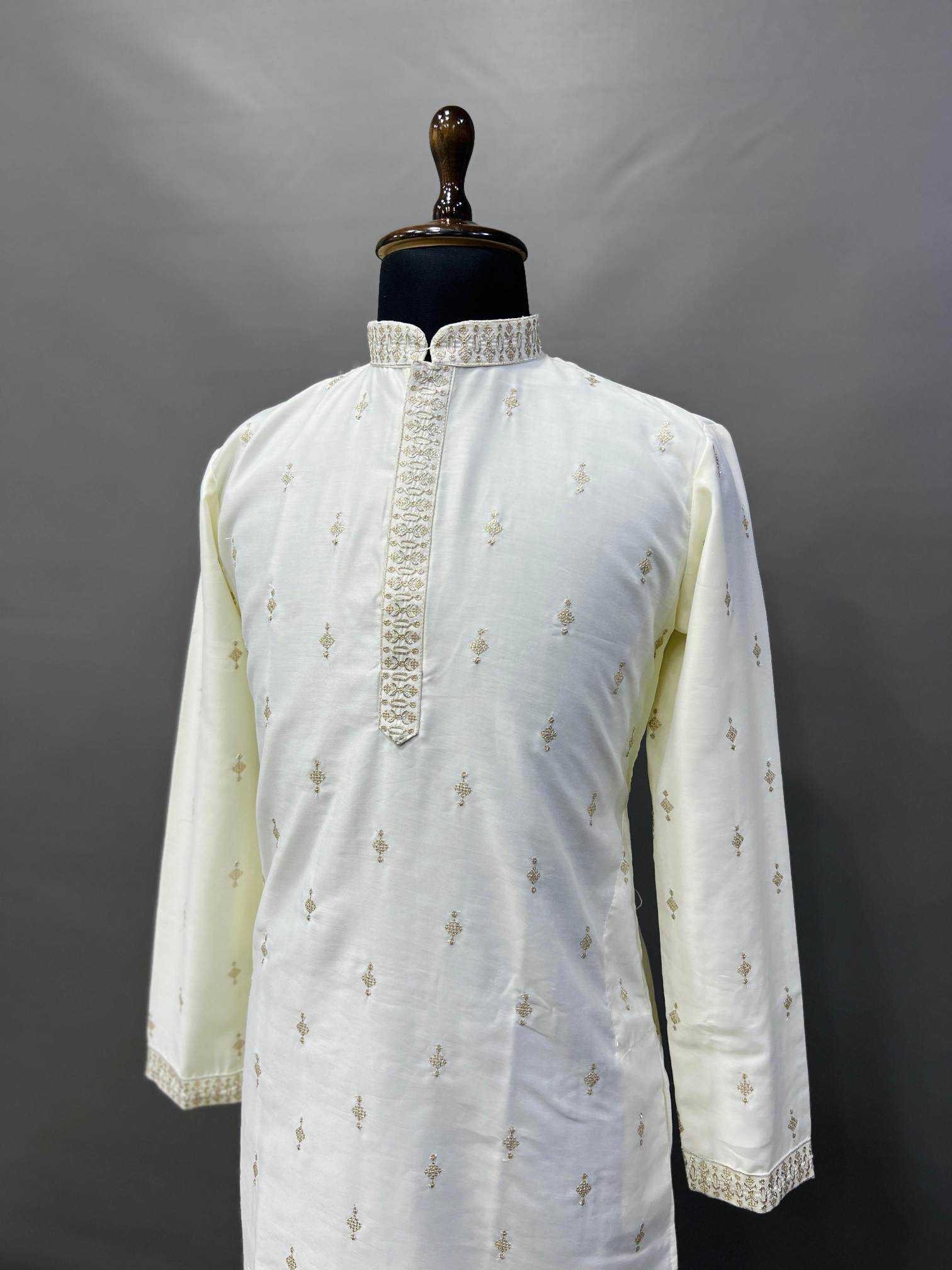 YNF Wholesale Silk Mens Kurta Pyjama KESH747 SUVARN | Surat Manufacturer