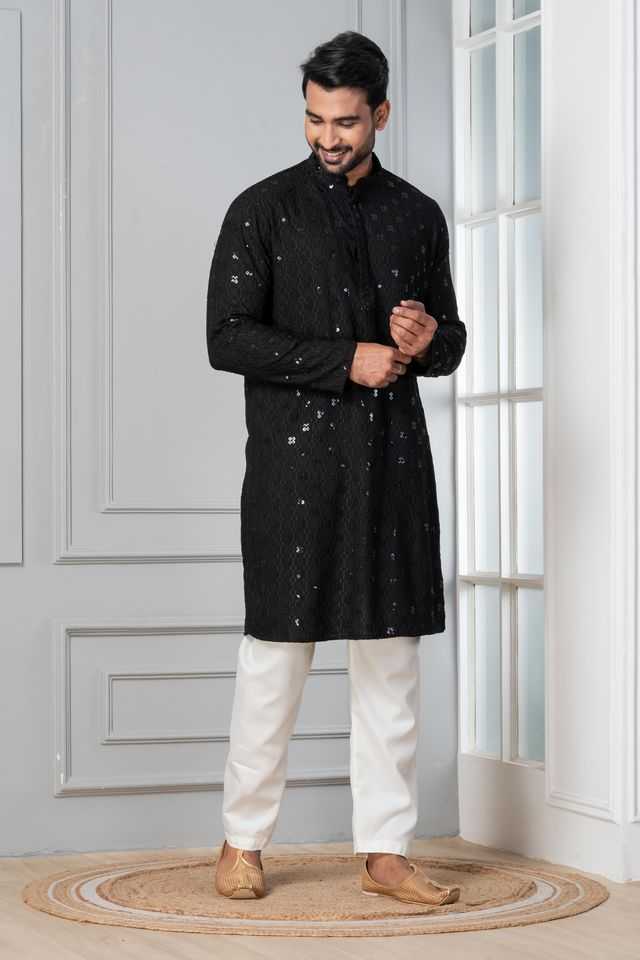 YNF Wholesale Soft Cotton Silk Mens Kurta Pyjama KESH170 ZK-09 | Surat Manufacturer